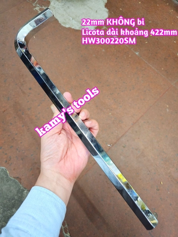 Lục giác đầu bằng 22mm Licota HW300220SM dài khoảng 422mm
