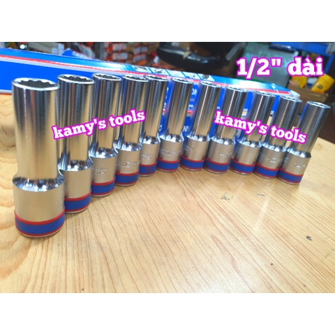 Tuýp Trắng 1/2 inch Dài 77mm Kingtony 8-32mm Model 4230/4235 bán lẻ từng cái