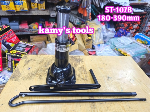 ST-107B Bộ kích quay tay 3 khúc con đội nâng gầm xe ô tô Toyota Innova, Fortuner, SUV, bán tải Stand Upright 180-390mm