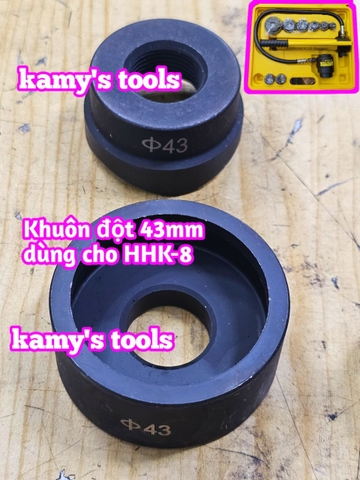 Khuôn đột lỗ tôn dùng cho bộ đột lỗ tôn thủy lực TLP HHK-8 size 22mm 27mm 34mm 43mm 49mm 60mm