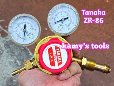 Đồng hồ gas đồng hồ gió đá thân thau Tanaka ZR-86 dùng cho cắt kim loại
