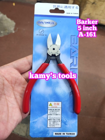 Kìm cắt nhựa linh kiện kỹ thuật Barker 5 inch A-161 dài 129mm