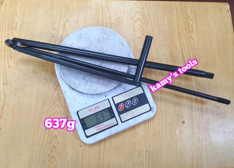 Bộ tay quay 3 khúc tháo mở bánh xe hạ lốp dự phòng Toyota Innova, Fortuner, Hilux, Zace hiệu Stand Upright (1 bộ 3 cây)