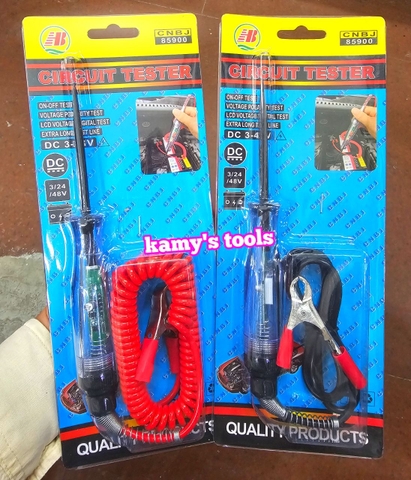 3-48V Bút thử điện kiểm tra mạch điện một chiều DC chuẩn đoán bình ắc quy xe máy ô tô kamytools