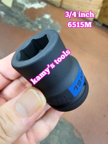 Tuýp 3/4 inch đen ngắn lục giác kingtony 16mm 17mm 18mm 19mm 20mm 21mm 651516M 651517M 651518M 651519M 651520M 651521M