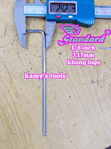 Lục giác bi hệ inch Standard 1/8 inch 3.17mm dài 130x24mm STD-6818