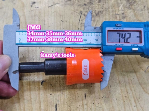 Mũi khoét lỗ kim loại JMG 34mm 35mm 36mm 37mm 38mm 40mm