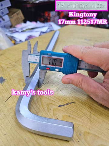 Lục giác đầu bằng 17mm Kingtony 112517MR dài 337mm