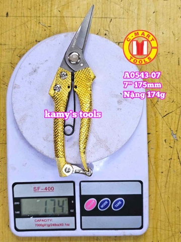 Kéo cắt ron cắt tỉa cành cây 7 inch 175mm C-mart A0543