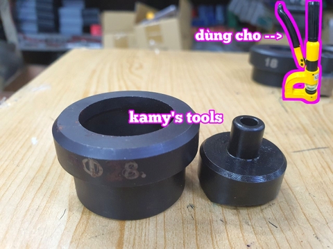 Khuôn đột lỗ tôn tròn 16mm 18mm 20mm 22mm 25mm 28mm 32mm dùng cho SYD-25 SYD-32
