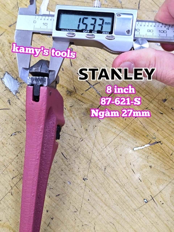 Mỏ lết răng 8 inch Stanley 87-621-S ngàm mở 27mm
