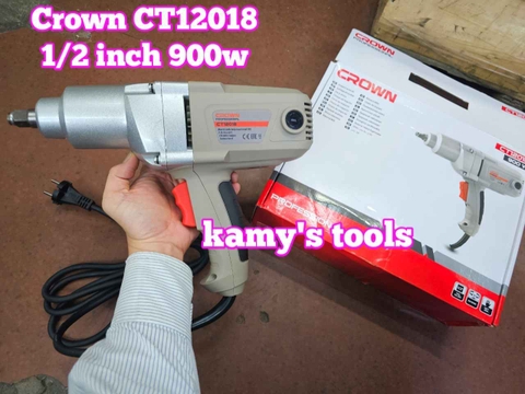 Máy siết bulong điện Crown 1/2 inch CT12018 900w 325Nm 2100 vòng/phút