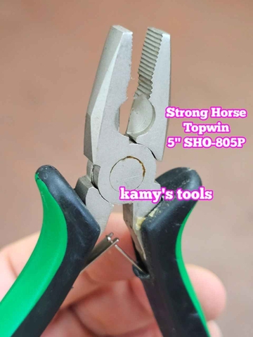 Kìm điện bằng có răng 5 inch 125mm SHO-805P Strong Horse Topwin