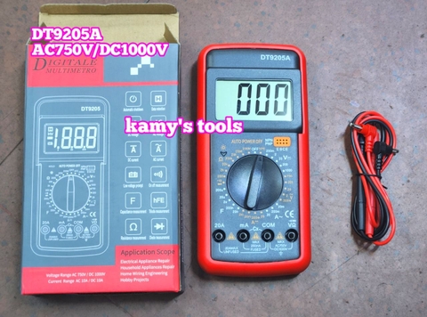 Đồng hồ đo điện vạn năng VOM DT9205A AC750V/DC1000V Digitale