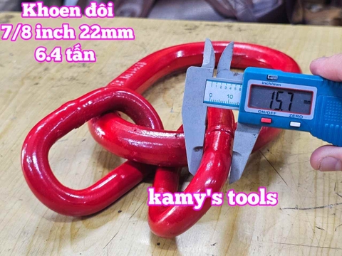 Vòng khoen đôi xuyến đôi 6.4 tấn 7/8 inch đường kính 22mm Wetools WTML-7816