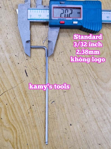 Lục giác bi hệ inch Standard 3/32 inch 2.343mm dài 112x20mm STD-68332