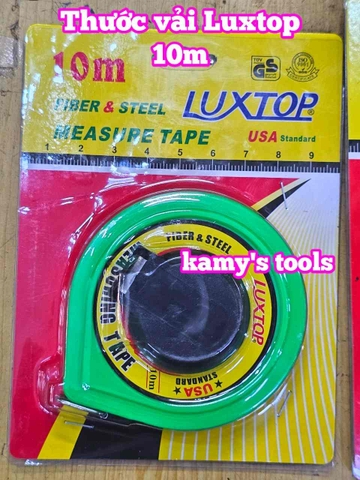 Thước dây vải cuộn 10 mét 20 mét 30 mét Luxtop LT-FT10, LT-FT20, LT-FT30, thước vải 10m 20m 30m