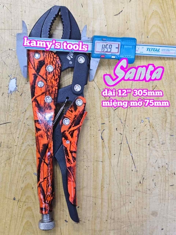 Kìm bấm chết 12 inch dài 305mm mở tối đa 75mm Santa 87-112