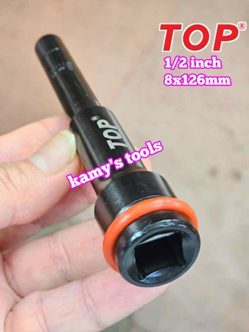 Đầu tuýp khẩu 1/2 inch dài 126mm Top 8mm 8x126mm LU-DT126-08