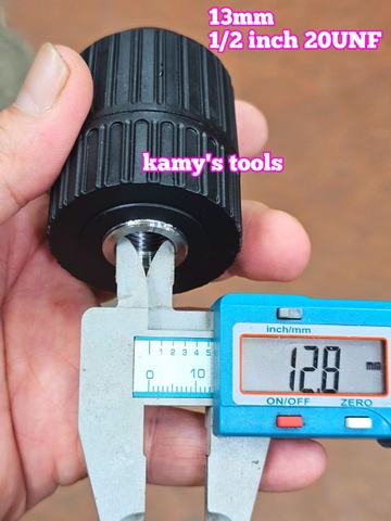 Đầu kẹp mũi khoan tự động auto lock 13mm răng 13mm 1/2 inch 20unf 2mm-13mm, đầu khoan