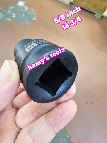 Tuýp 5/8 inch 15.8mm 16mm lỗ 3/4 inch đen ngắn dài 55mm Santa LM5 5-8
