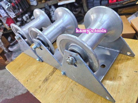 Con lăn kéo cáp điện loại 3 con thẳng hàng hàng nhập khẩu loại dày cao cấp con lăn nhôm kamytools