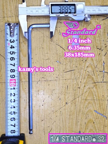 Lục giác hệ inch Standard 1/4 inch 6.35mm dài 38x185mm STD-68104