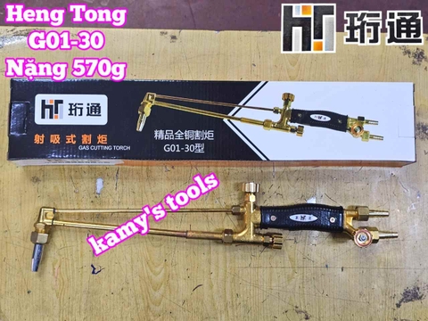 Tay cắt hơi oxy ga mỏ đèn cắt gió đá Heng Tong G01-30 nặng 570g dài 460mm