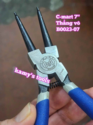 Kìm mở phe C-mart dài 7 inch 175mm thẳng ra B0022-07 thẳng vô B0023-07