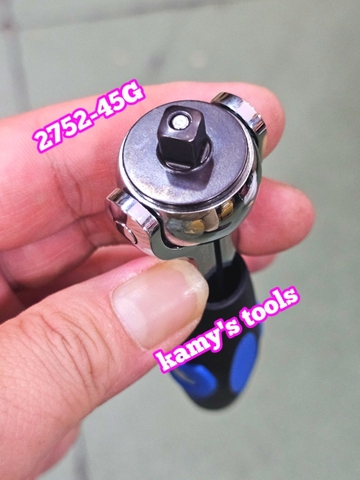 2752-45G Cần siết tự động lắc léo 1/4 inch Kingtony dài 114mm xoay 90 độ