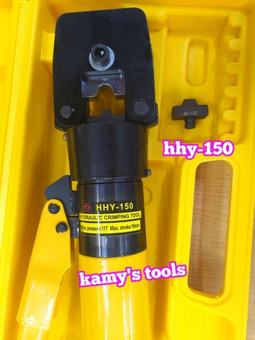 Kìm ép cos thủy lực TLP HHY-150 dạng chấm 11 tấn 14mm2-150mm2