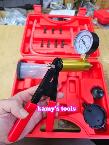 Bộ dụng cụ kiểm tra áp suất bơm chân không xả dầu phanh ô tô