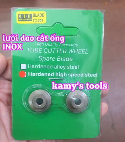 Lưỡi dao cắt ống inox OPT đường kính 17mm sử dụng cho dao cắt ống TC-201 TC-106S và các loại khác chính hãng đài loan