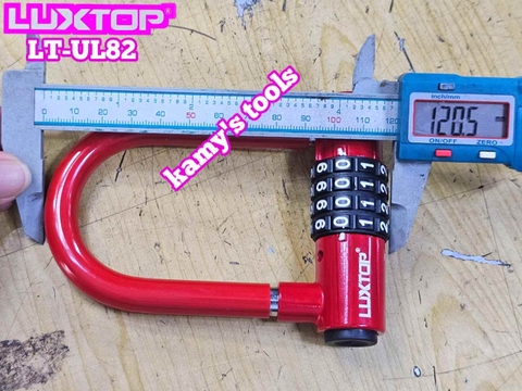 Ổ khóa số mật mã chữ U 4 chữ số Luxtop LT-UL82 càng dài 82mm