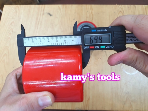 Bánh xe nâng tay PU đỏ 68x73, 70x80 bán lẻ từng cái