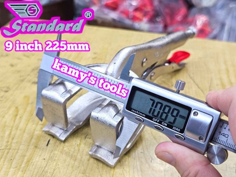 Kìm bấm chết mỏ kẹp hàn càng cua 9 inch 225mm Standard STD-200709