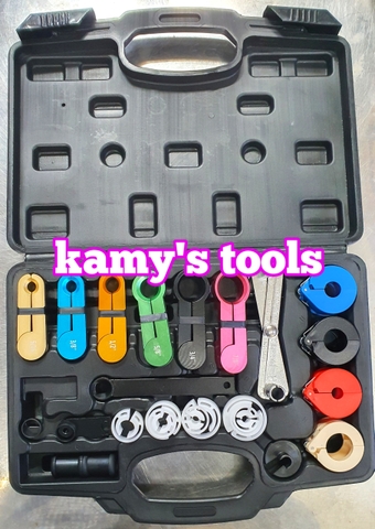 Dụng cụ tách ống lạnh và ống nhiên liệu tháo nối ống điều hòa ô tô 22 chi tiết