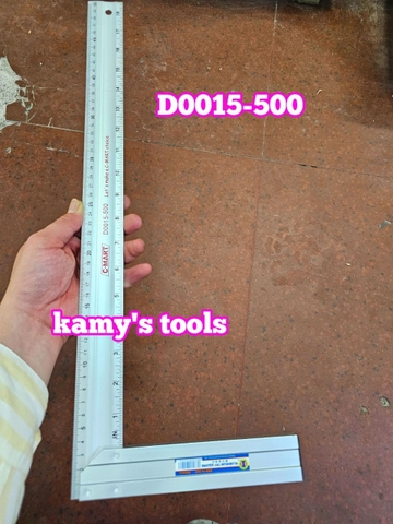 D0015-500 Thước ke góc vuông hợp kim nhôm 500mm C-mart