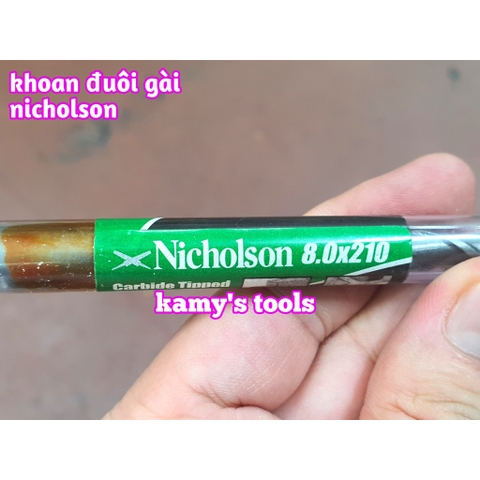 Mũi khoan bê tông đuôi gài Nicholson cao cấp 8mm 10mm 12mm 14mm 16mm