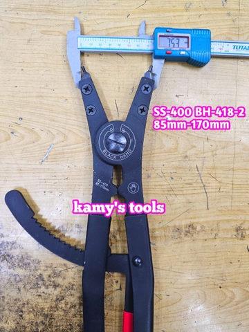 Kìm mở phe ngoài Black hand 16 inch dài 400mm SS-400 BH-418-2 mở phe đường kính 85-170mm