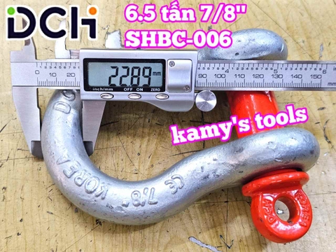 Ma ní omega chốt vặn ren SHBC-006 DCH 6.5 tấn 7/8 inch đường kính ty ren 25mm