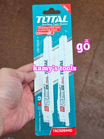 Bộ lưỡi cưa kiếm cưa Sắt TAC52922EF cưa Gỗ TAC52644D Total 6 inch dài 150mm (1 vĩ 2 lưỡi)