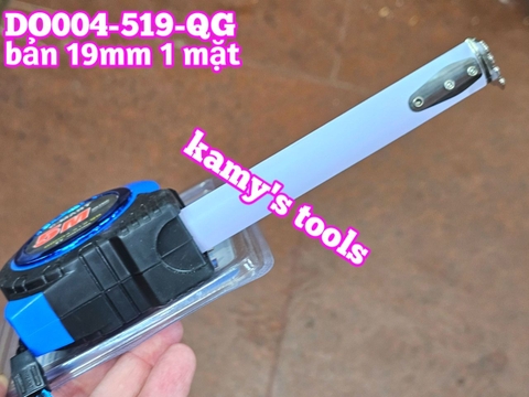 Thước cuộn 5m bản 19mm C-Mart model DO004-519-QG bọc nhựa chống va đập, thước kéo 5 mét