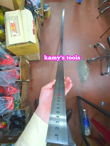 Thước lá inox 2m (2 mét) bản 38mm hệ mét Berrylion 070701200