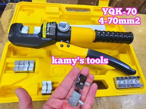 Kìm ép cos thủy lực YQK-70 4-70mm2 Manniu, kìm bấm cos