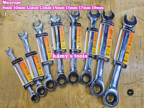 Cờ lê vòng miệng tự động Maxsupe 8mm 10mm 12mm 13mm 14mm 15mm 17mm 19mm M-7641 M-7643 M-7645 M-7646 M-7647 M-7648 M-7650 M-7652