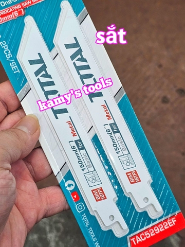 Bộ lưỡi cưa kiếm cưa Sắt TAC52922EF cưa Gỗ TAC52644D Total 6 inch dài 150mm (1 vĩ 2 lưỡi)