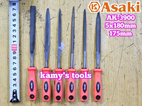 Bộ dũa giũa mini 6 cây Asaki AK-3900 cỡ 5mm 5x180mm