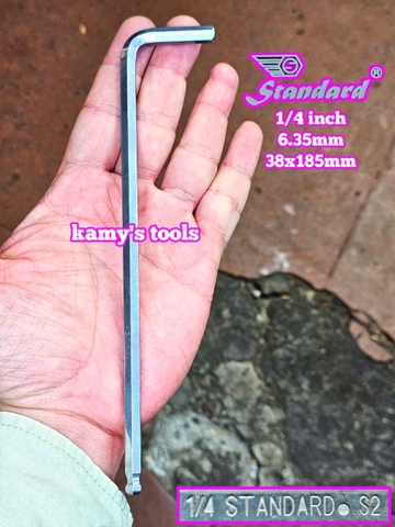 Lục giác hệ inch Standard 1/4 inch 6.35mm dài 38x185mm STD-68104