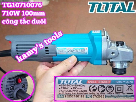 Máy mài góc Total 4 inch 100mm 710W công tắc đuôi TG10710076